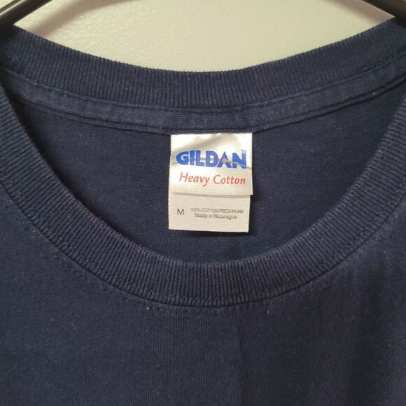 Gildan CSI Tee Shirt Halloween Costume Blue Crime Scene Womens Medium Uniform - Picture 4 of 6